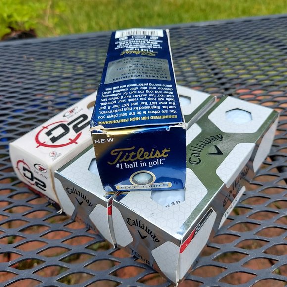 Golf Balls Bundle Callaway Titleist Top Flite 4 Sleeves 12 Balls New Never Hit - Picture 9 of 10